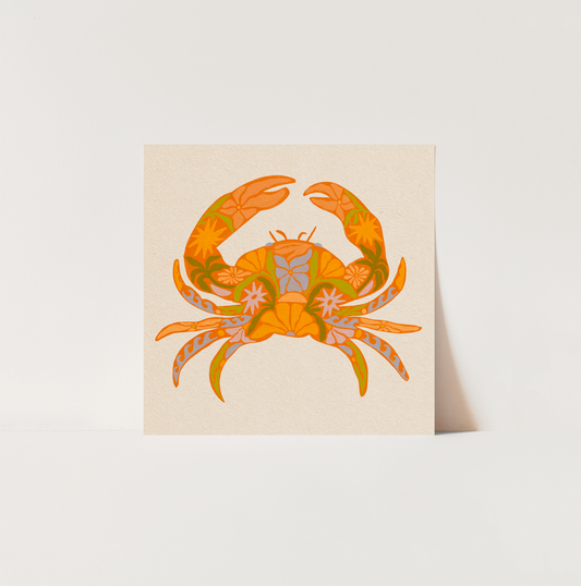 Floral Crab - Print