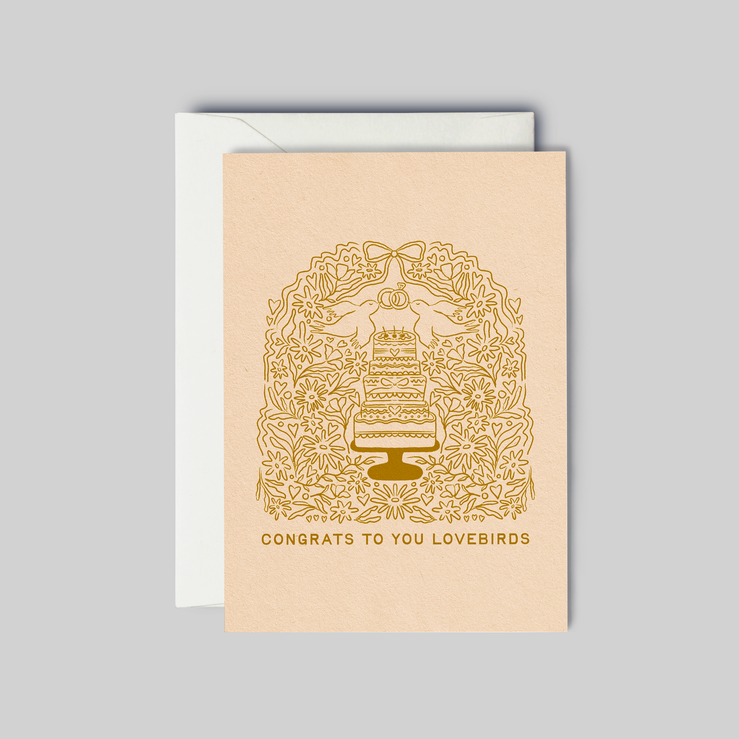 Congrats To You Lovebirds - Greeting Card