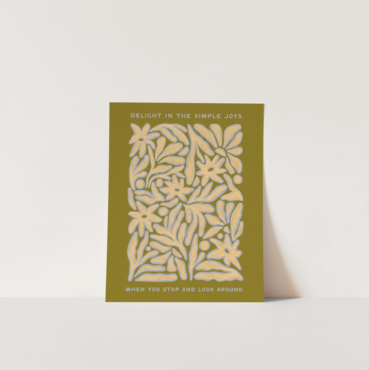 Delight In The Simple Joys - Print