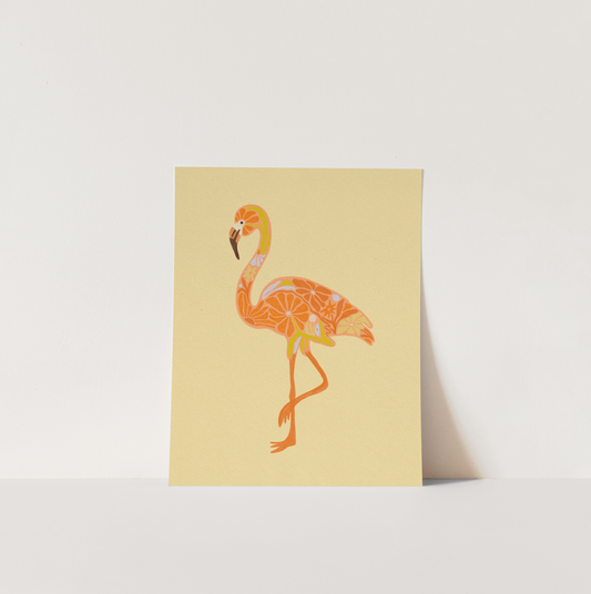 Floral Flamingo - Print