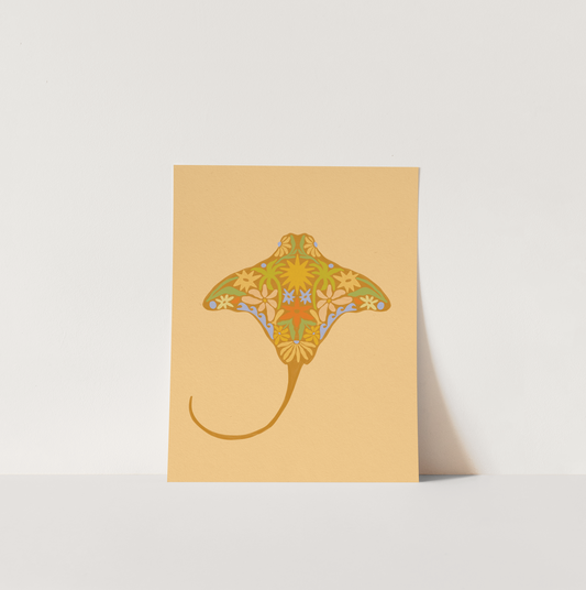 Floral Stingray - Print