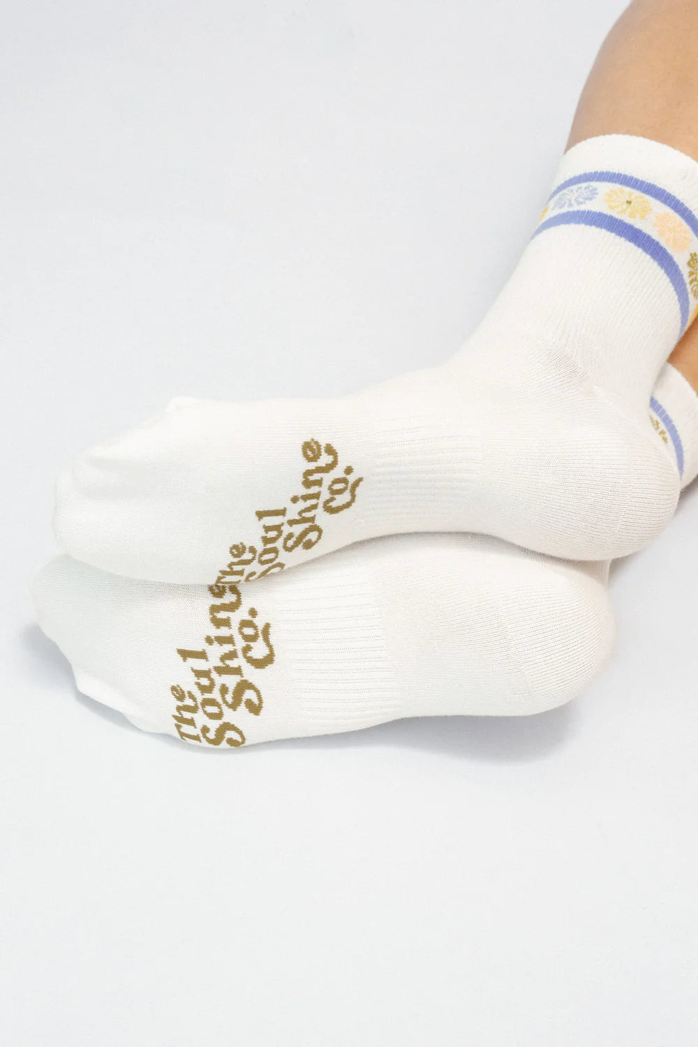 Flower Crown — Knit Ankle Sock