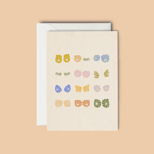 Flower Tatas - Greeting Card