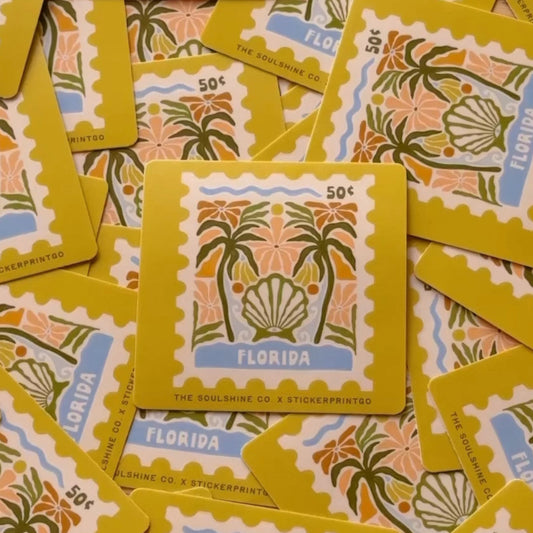 Exclusive FL Stamp - StickerPrintGo x SoulShine Vinyl Sticker