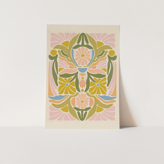 Let It Happen Floral - Art Print
