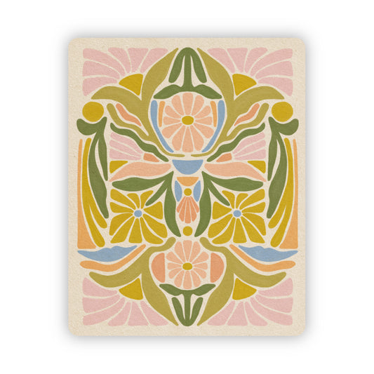 Let It Be Easy Florals - Vinyl Sticker
