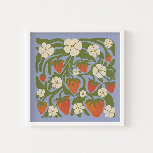 Strawberry Abundance - Art Print