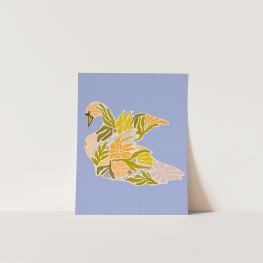 Swan Lovers - Art Print