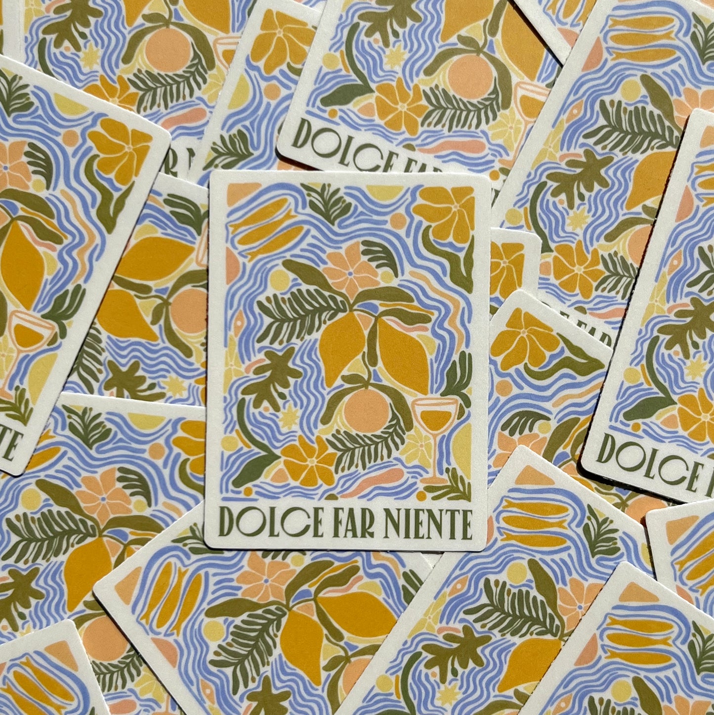 Dolce Far Niente; The Sweetness Of Doing Nothing - Vinyl Sticker