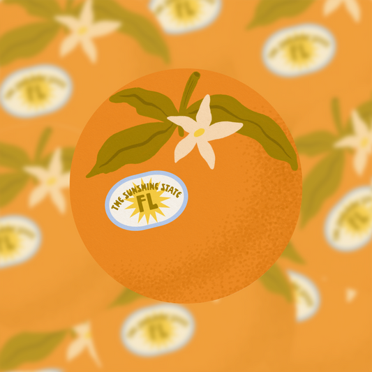 The Sunshine State Orange - Vinyl Sticker