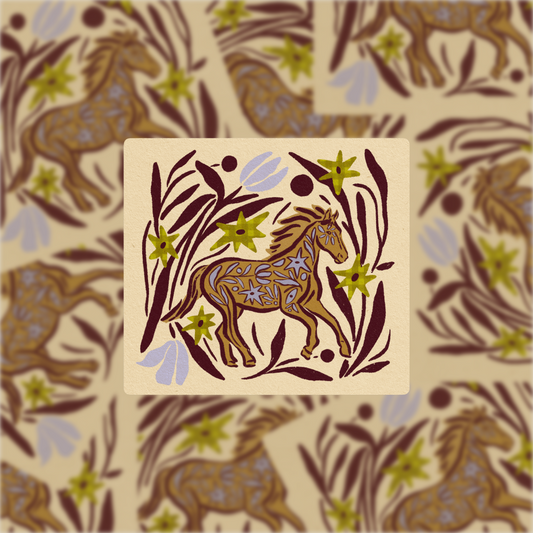 Year Of The Horse - Vinyl Sticker