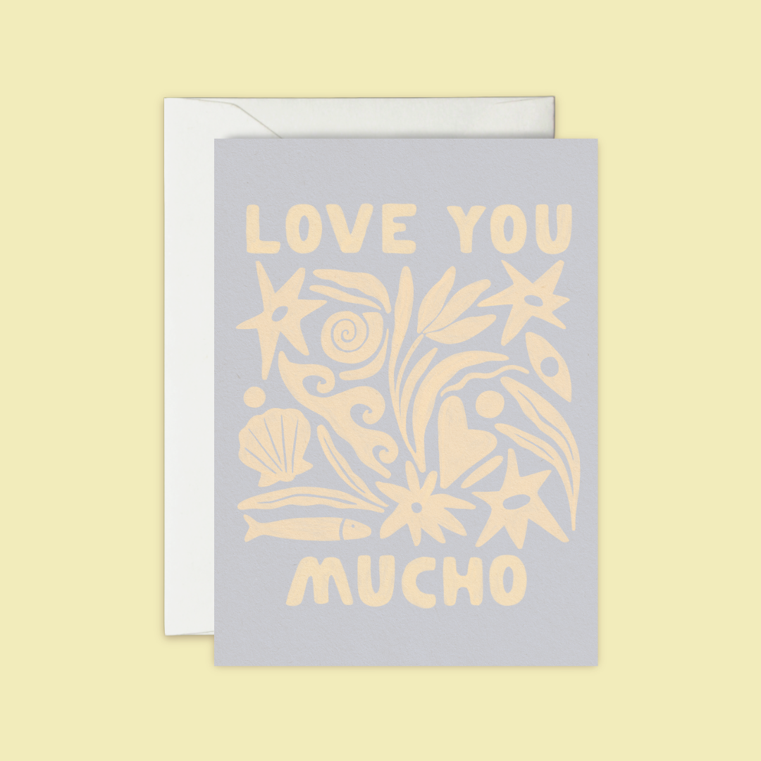 Love You Mucho Beachy - Greeting Card