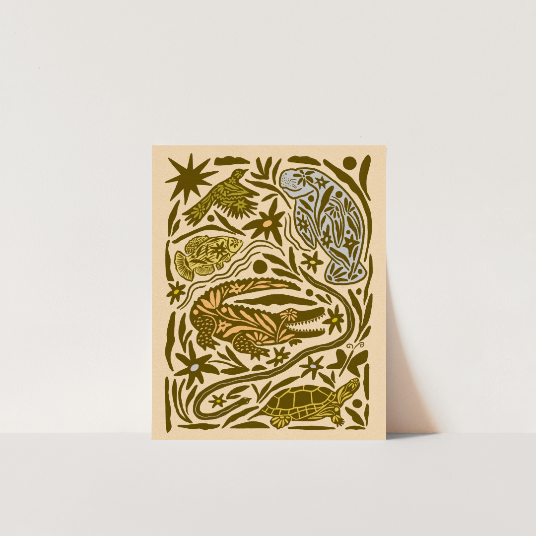 Fauna Of Florida - Art Print