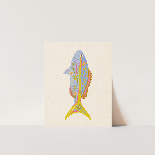Yellowtail Snapper Fish- Art Print