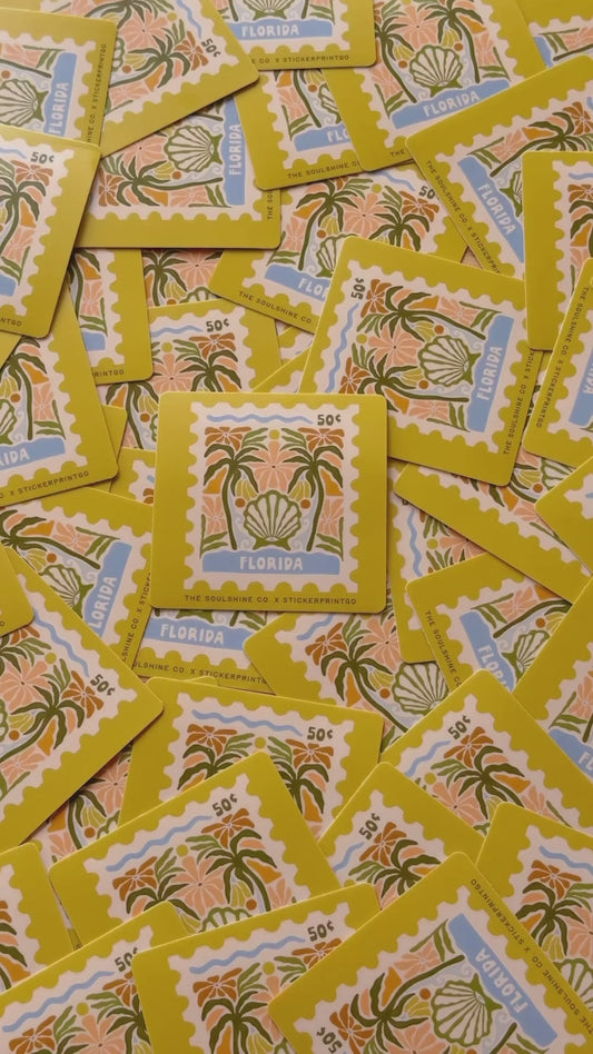 Exclusive FL Stamp - StickerPrintGo x SoulShine Vinyl Sticker