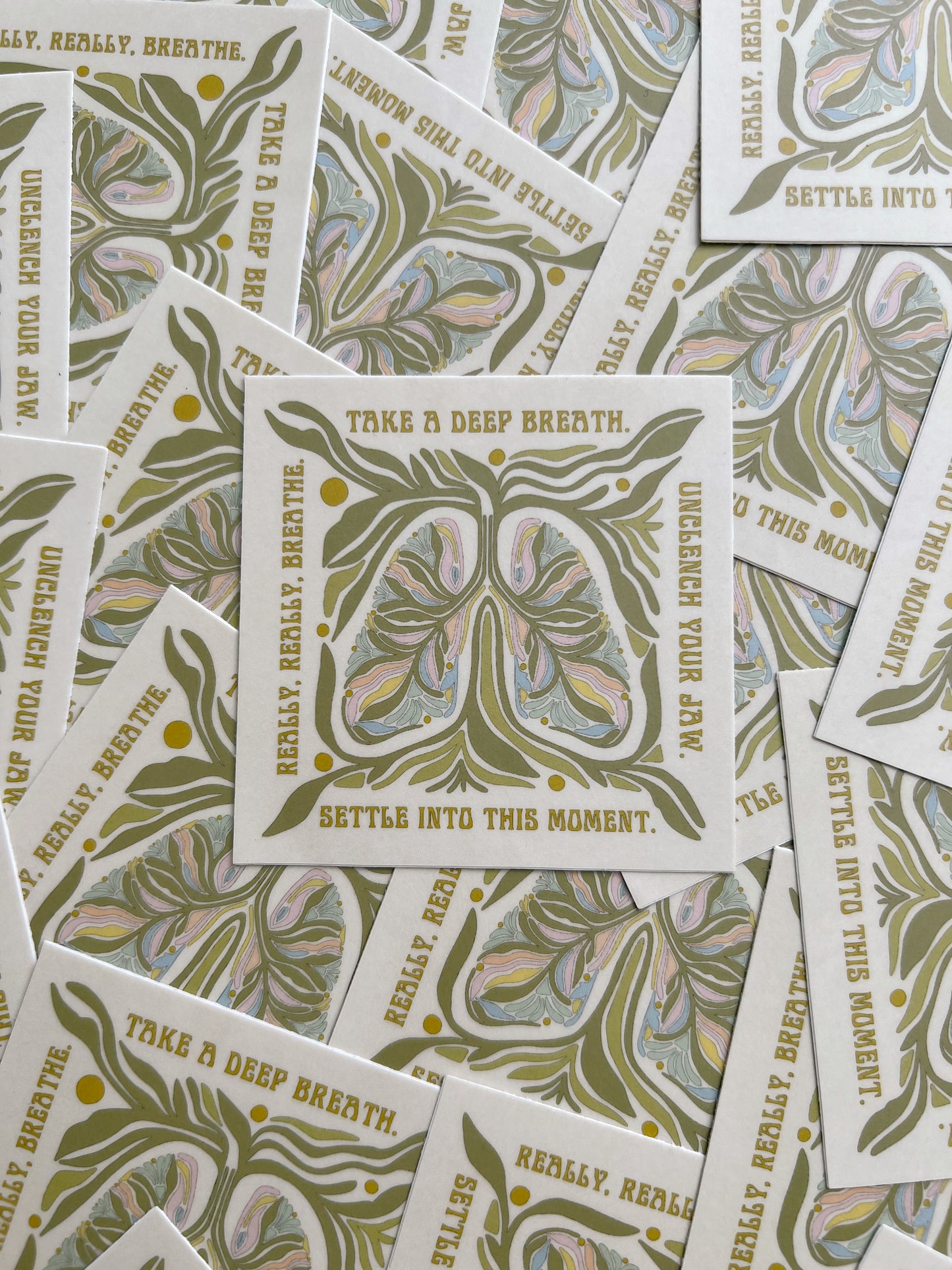 Take A Deep Breath - Vinyl Sticker