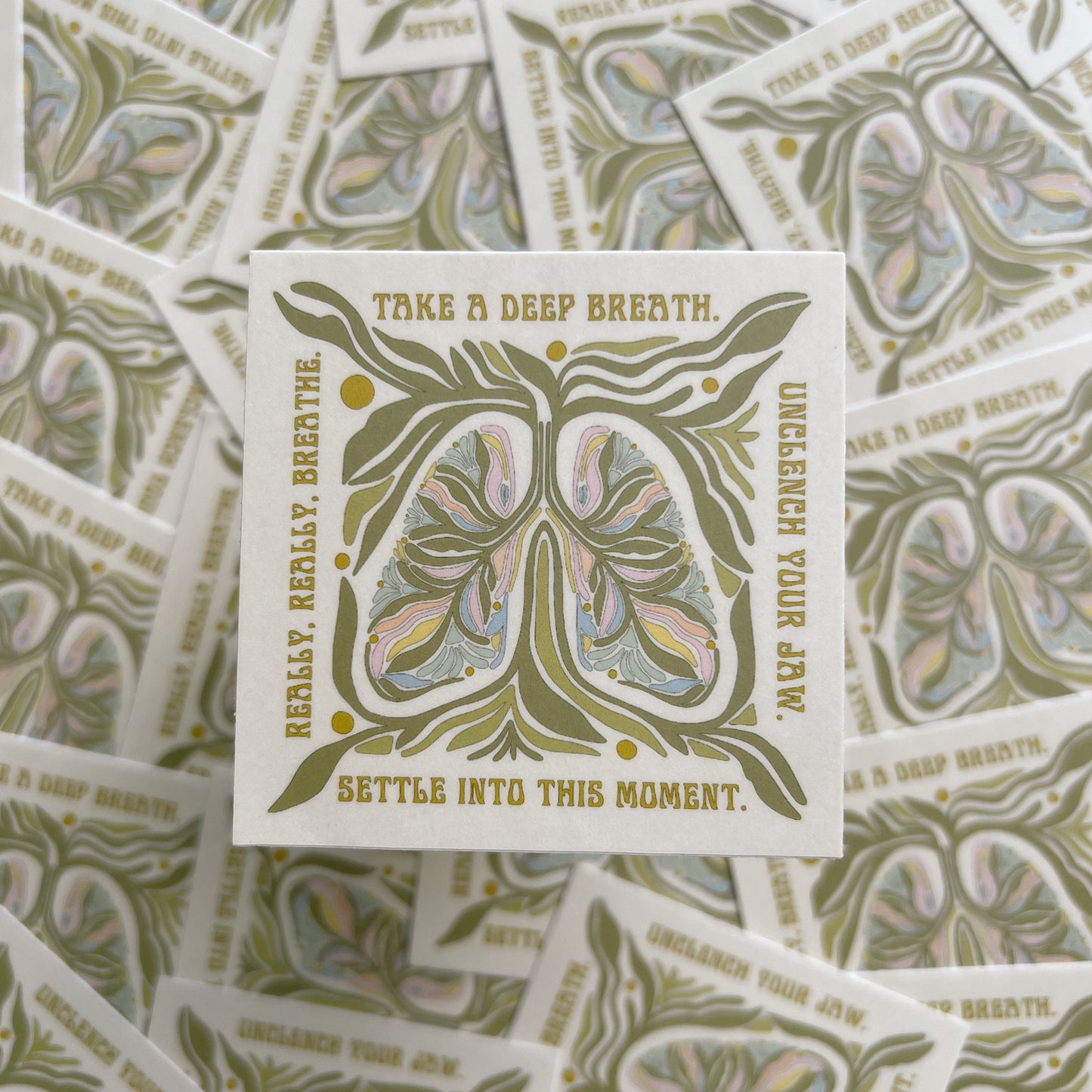 Take A Deep Breath - Vinyl Sticker