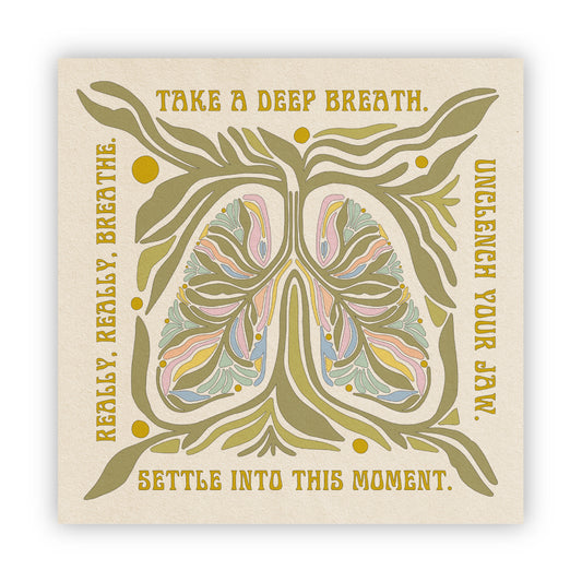 Take A Deep Breath - Vinyl Sticker