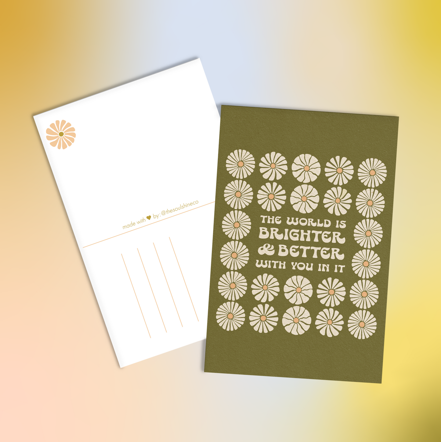 Brighter & Better Post Cards - Pack of 4
