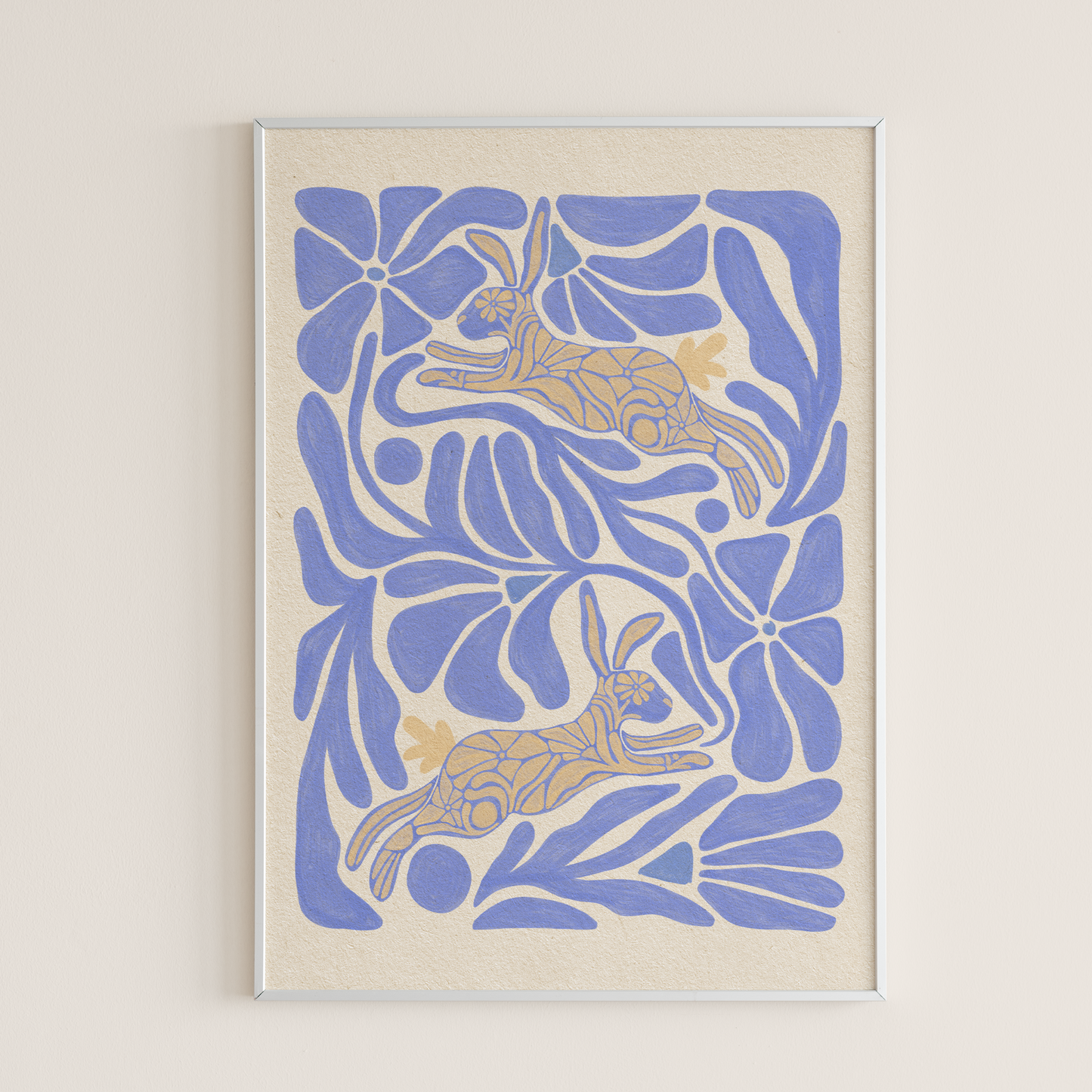 Floral Rabbit - Art Print