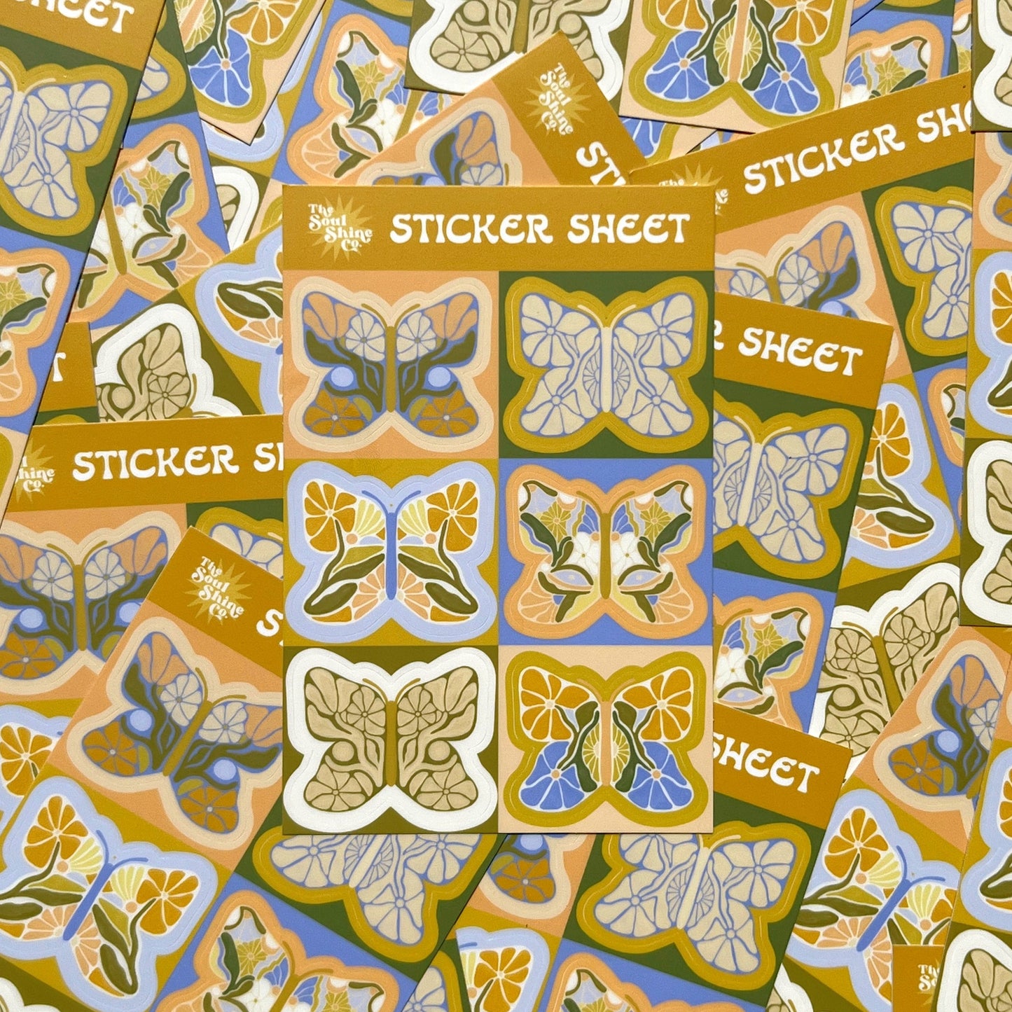 Butterfly Vinyl Sticker Sheet