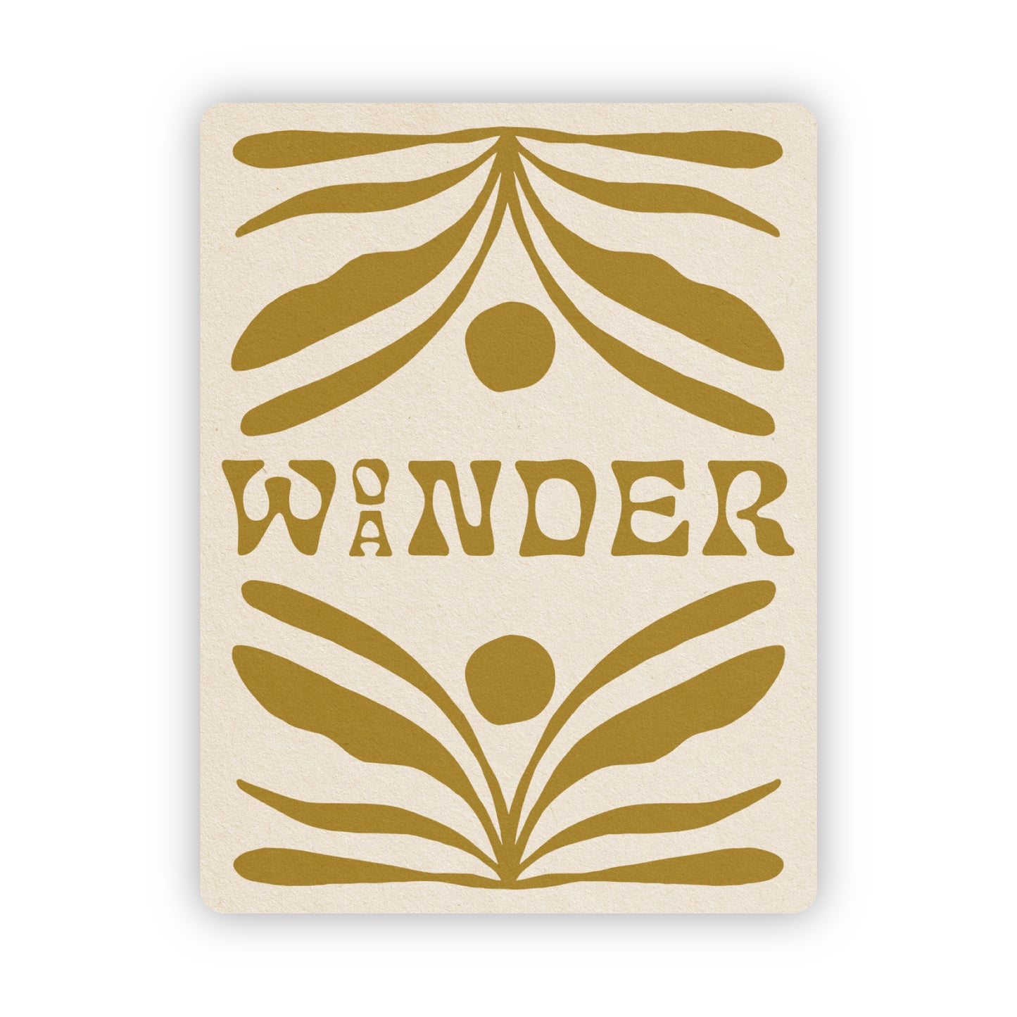 Wonder/Wander - Vinyl Sticker