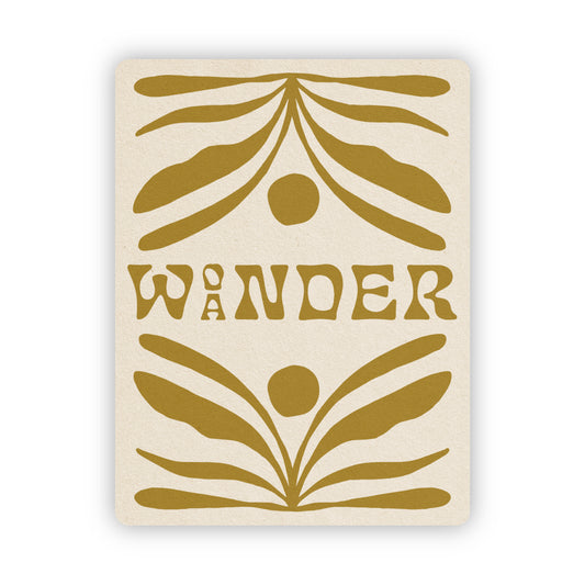 Wonder/Wander - Vinyl Sticker