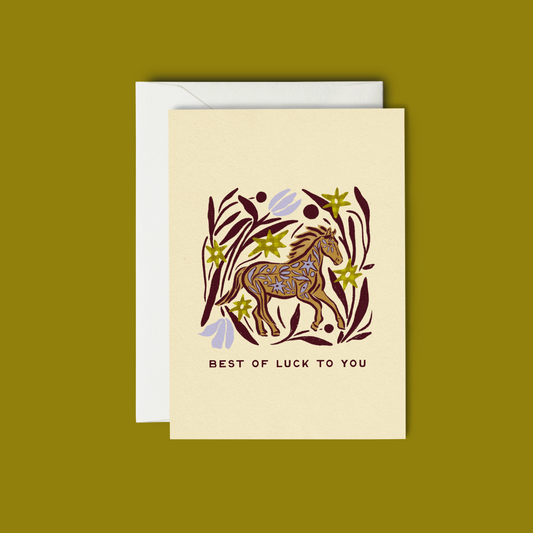 Best Of Luck, Year Of The Horse - Greeting Card