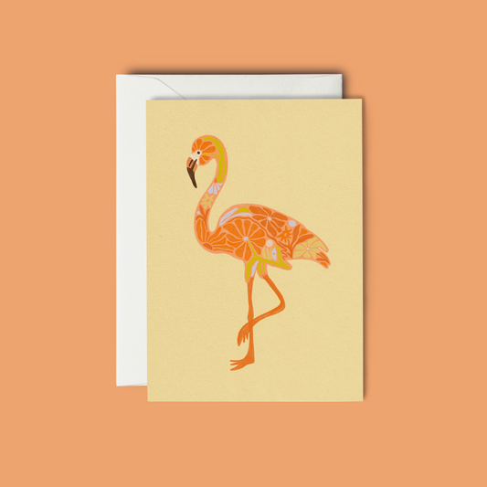 Flamingo - Greeting Card