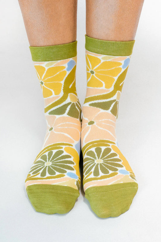 SoulShine Flowers — Knit Ankle Sock