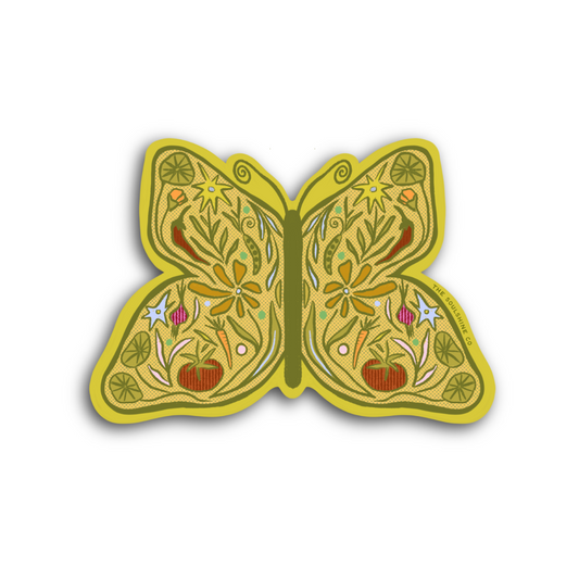 Garden Butterfly - Vinyl Sticker