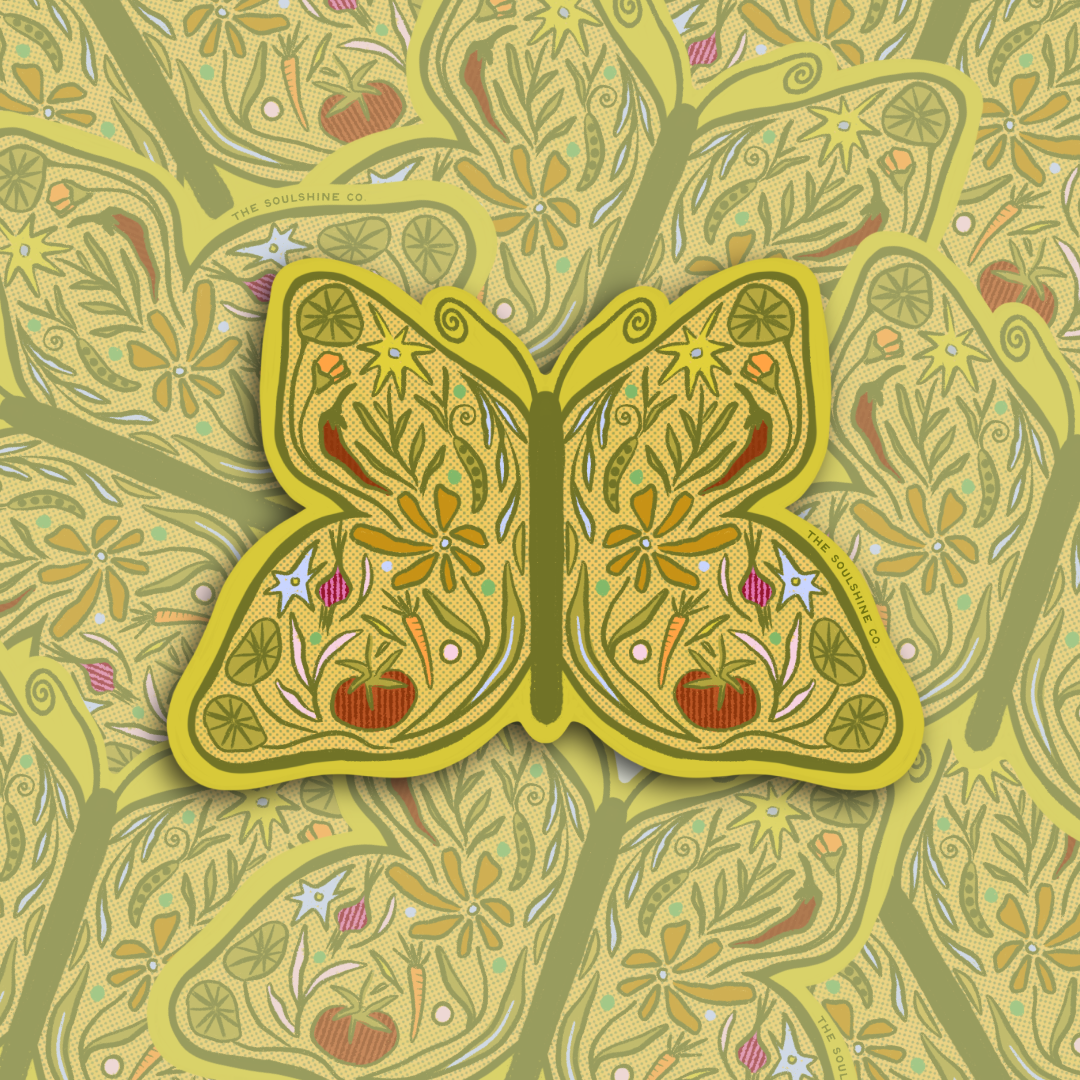 Garden Butterfly - Vinyl Sticker
