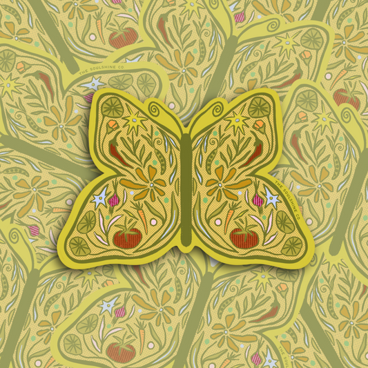 Garden Butterfly - Vinyl Sticker
