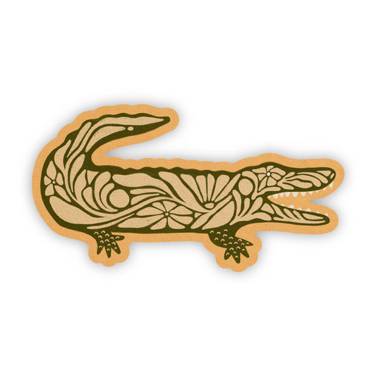 Floral Gator - Magnet