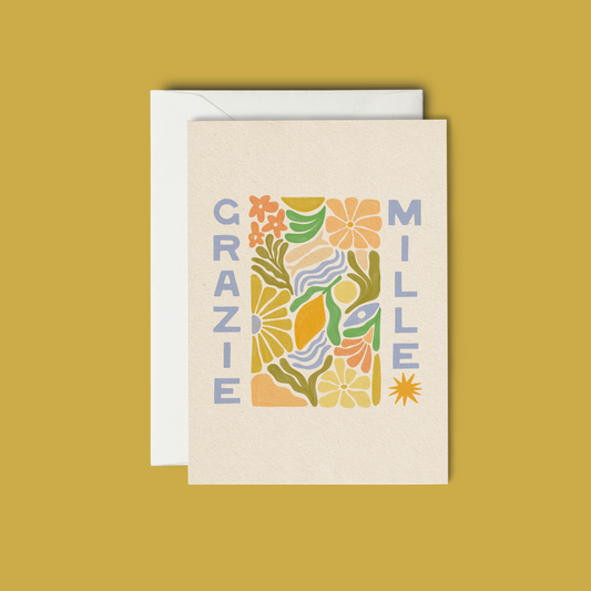 Grazie Mille - Greeting Card