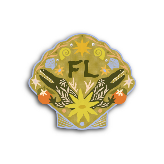 FL Gator Shell - Vinyl Sticker