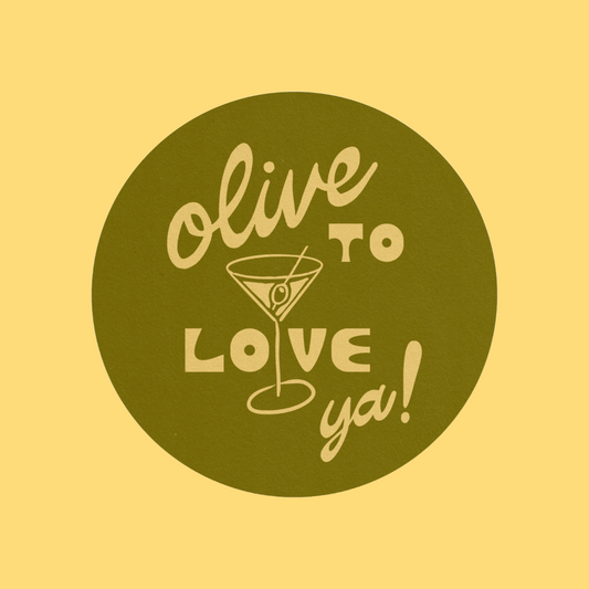 Olive To Love Ya! - Pack of 4 Coasters