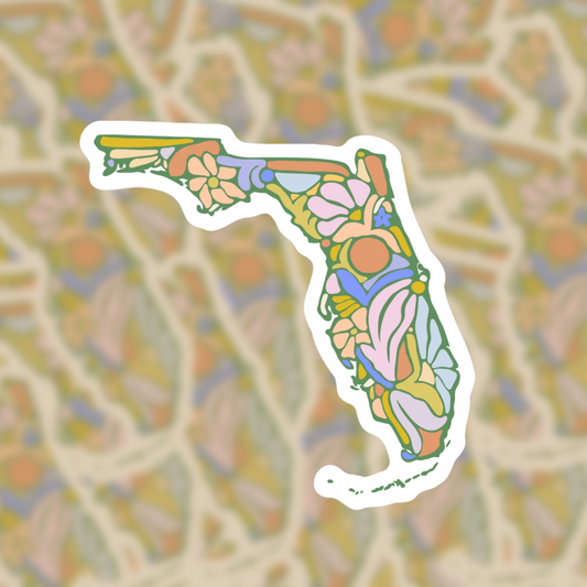 Florida Floral - Vinyl Sticker