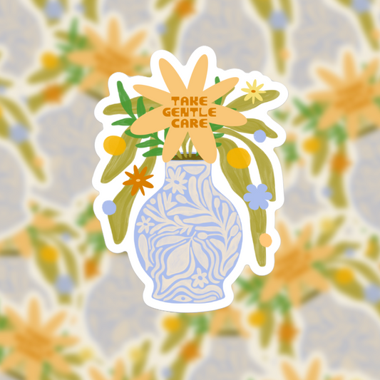 Take Gentle Care - Vinyl Sticker