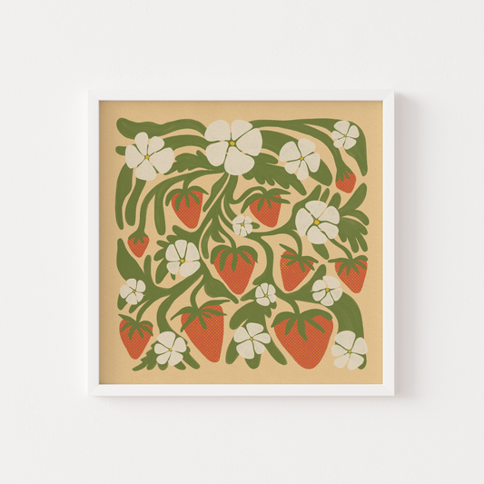 Strawberry Abundance - Art Print