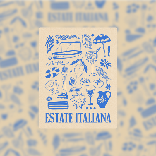 Estate Italiana; Italian Summer - Vinyl Sticker