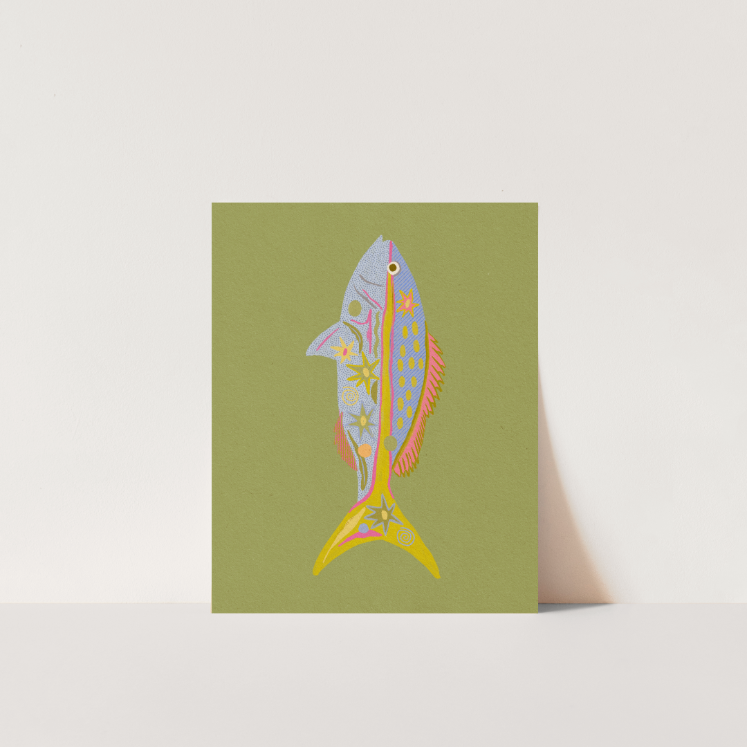 Yellowtail Snapper Fish- Art Print