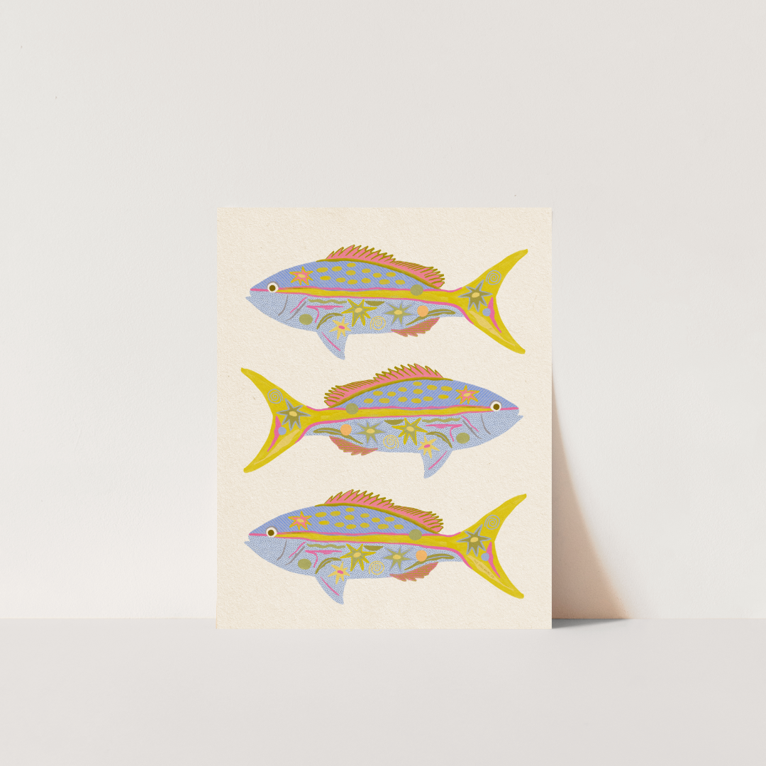 Yellowtail Snapper Fish- Art Print
