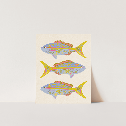 Yellowtail Snapper Fish- Art Print