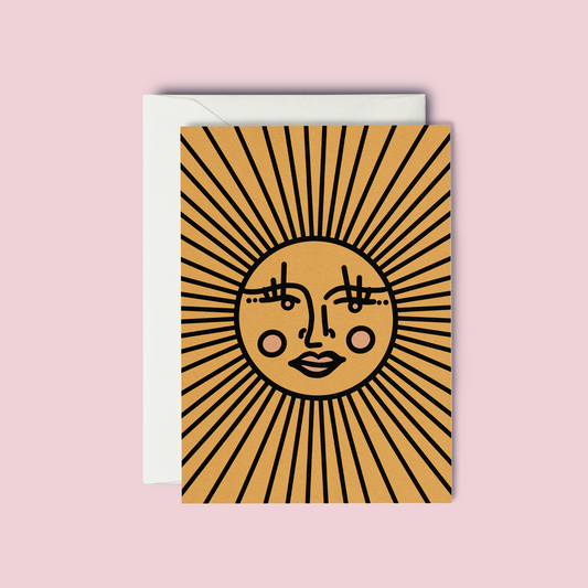 Sunshine Face - Greeting Card