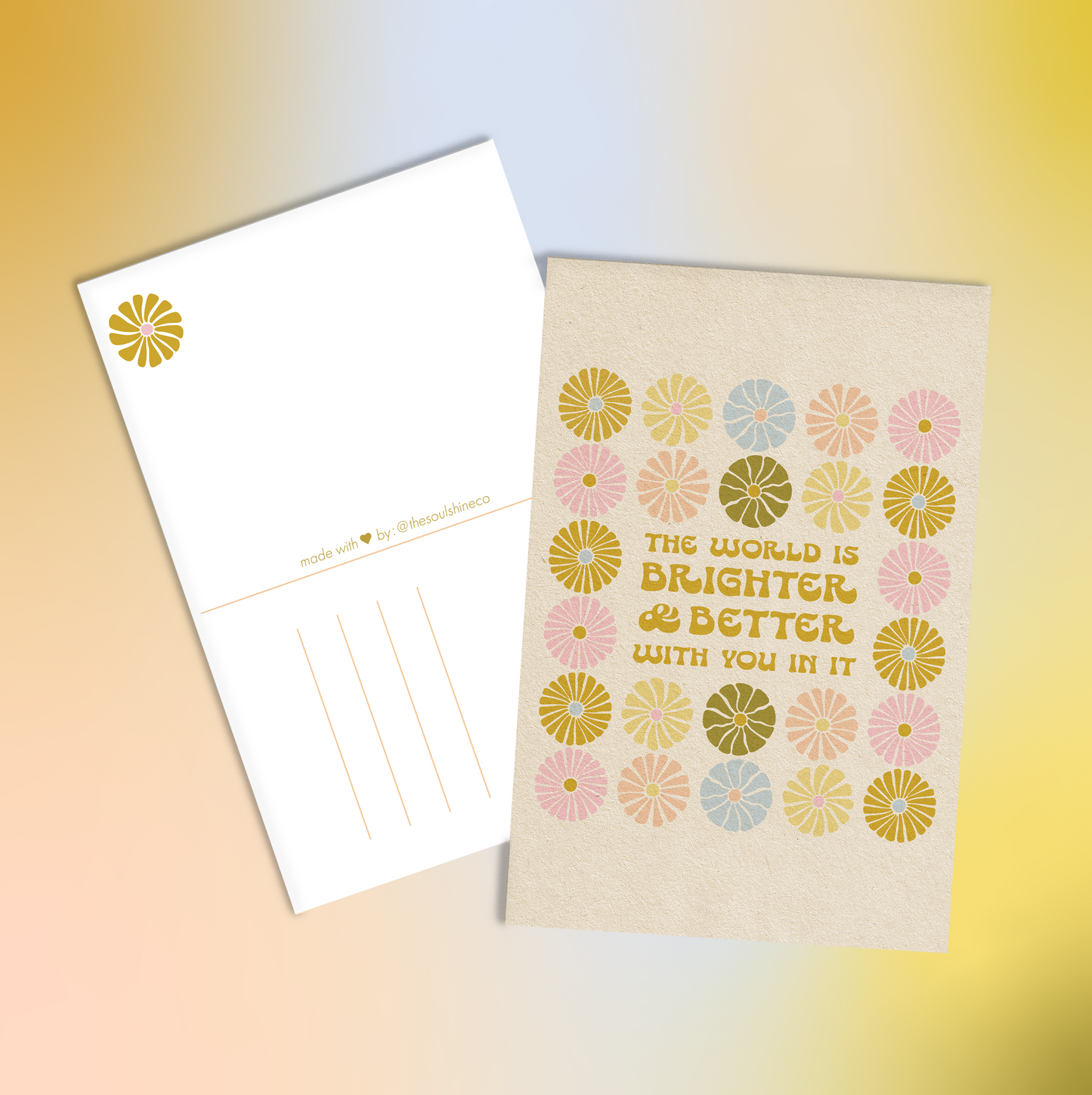 Brighter & Better Post Cards - Pack of 4