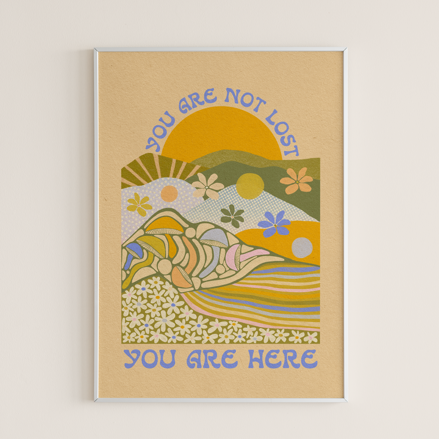 You Are Not Lost, You Are Here - Print