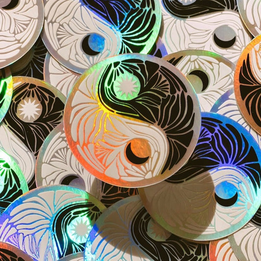 Yin Yang - Holographic Sticker